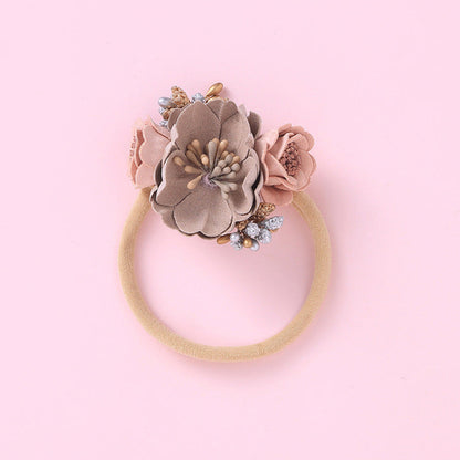Baby Floral Decoration Elastic Hair Rope