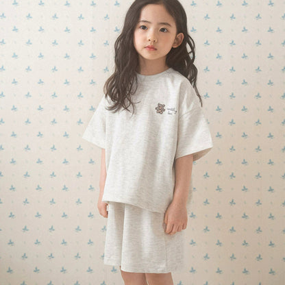 Hot Selling Baby Kids Unisex Short Sleeves Teddy Logo Pattern