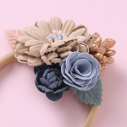 Baby Floral Decoration Elastic Hair Rope