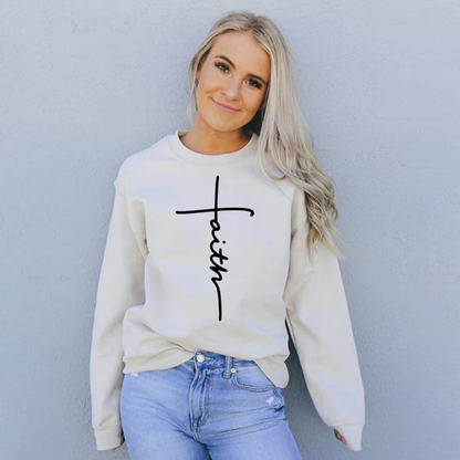 Faith Printed Sweatshirt