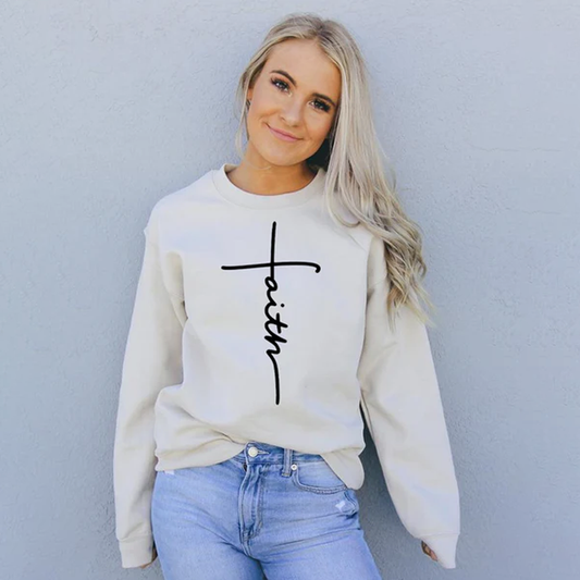 Faith Printed Sweatshirt