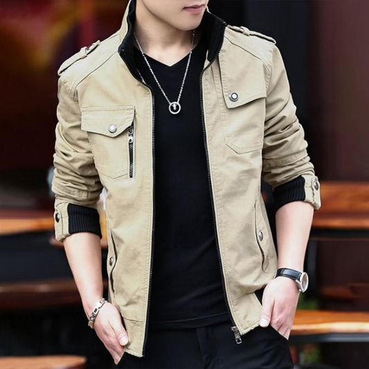 Men's Military Theme Short Jacket